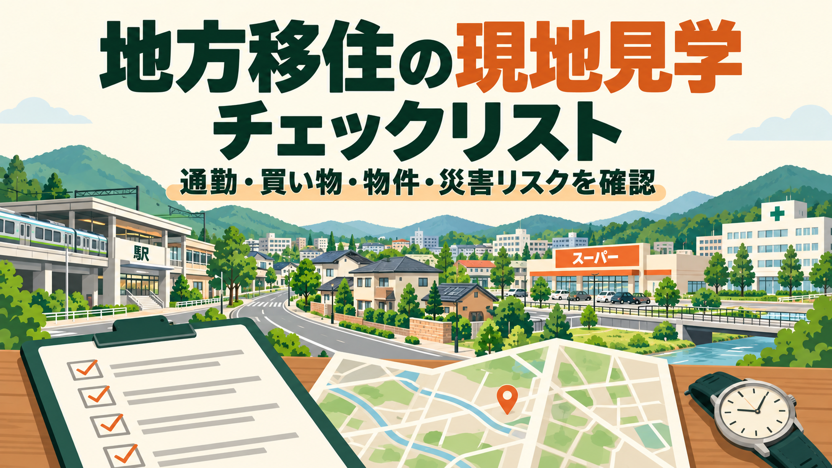 地方移住の現地見学チェックリスト